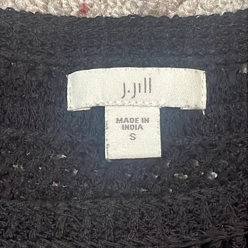 Pure J.Jill Woman’s‎ Black Crochet Tank Top Size Small - Picture 3 of 6